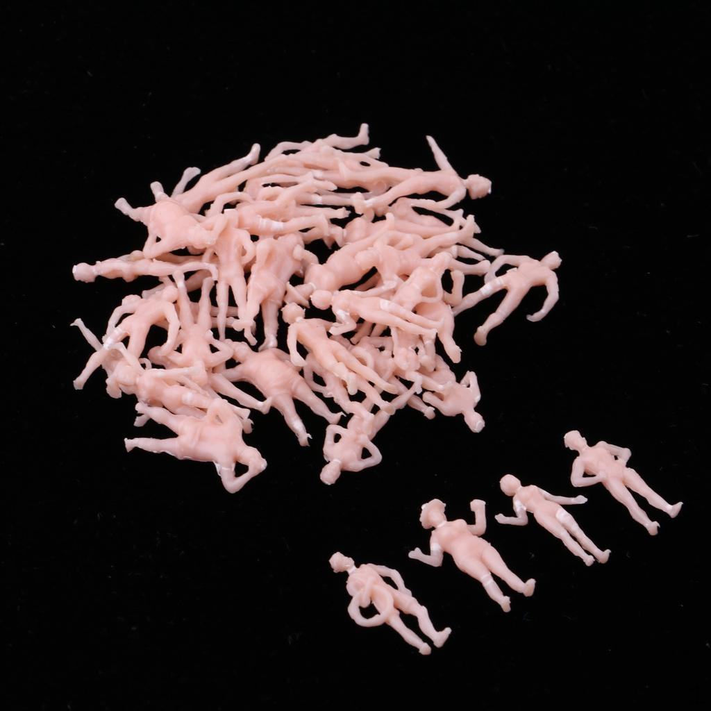 

1/87 Beach Crowd Figure Figurine Model Toys for Train Seaside Accessory