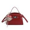 Cross Border Trend Small Faux Leather Handbag With Top Zip For Casual Daily Use
