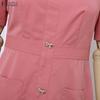 ZANZEA Women Casual V-Neck Short Sleeve Lace Splice Long Dress