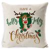 New Christmas Pillow Cover Four-piece Set Pillow Cushion Office Lumbar Backrest Decorative Backrest