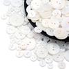 5-20Pcs White Shell Buttons 10/12/15/18/20/23/25mm 2 Hole Round Shell Button For Sewing Accessories DIY Clothing Craft Decorate
