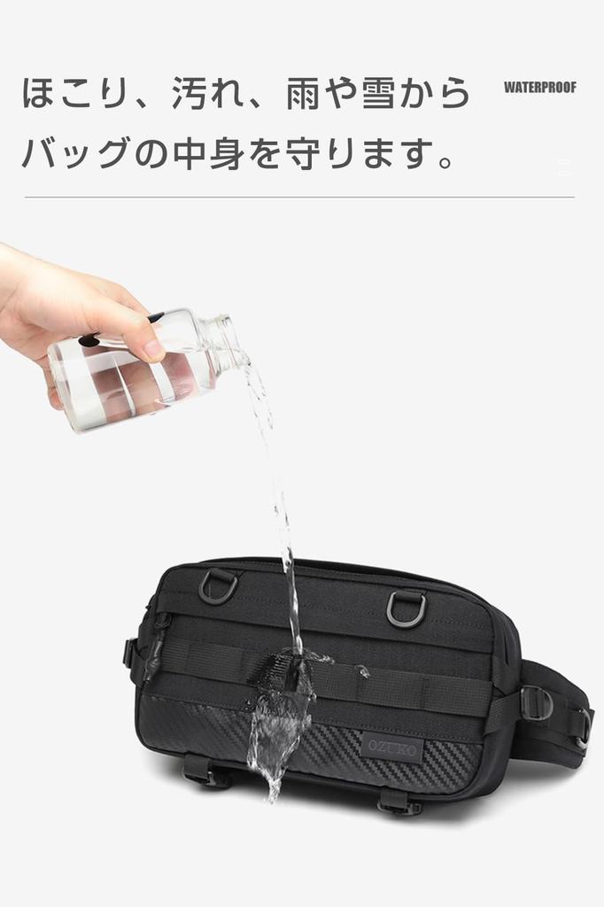 IDEASHOW Waist Pouch for Men and Multifunctional Waist Large Shoulder Body Work Hip Water 7 Pockets Women, Bag, Capacity, 2-Way Bag, Bag, Bag,