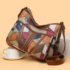 Yogodlns Dámská elegantní vintage kabelka přes rameno Trendy kabelka Módní kabelka s mnoha kapsami Taška přes rameno Retro crossbody kabelka na každý den