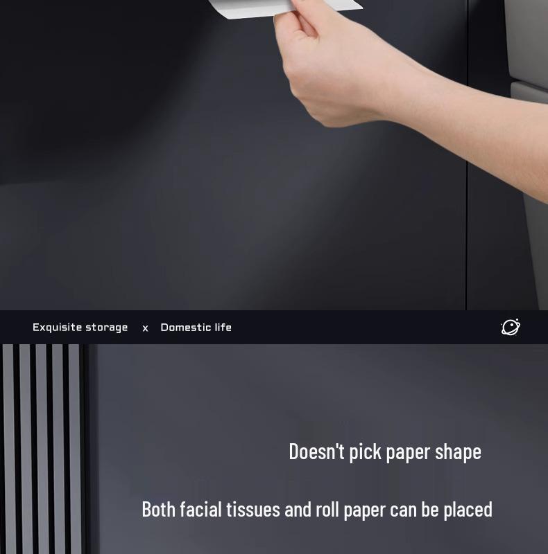 Wall-Mounted Tissue Paper Holder for Bathroom