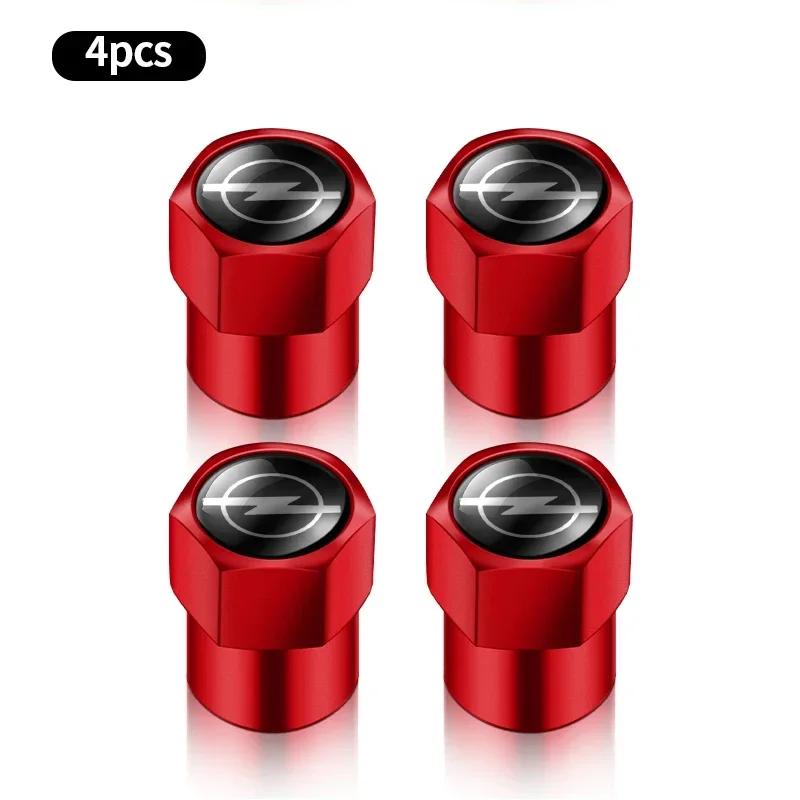 4PCS Car Wheel Tire Valve Caps Tyre Rim Stem Covers For Opel Astra Insignia Corsa Zafira Meriva Mokka Vivaro Vectra Accessories Us9