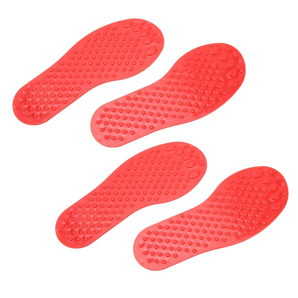 2Pair Foot Shaped Floor Markers PVC Non Slip Educational Footprint Markers for Preschool Classroom