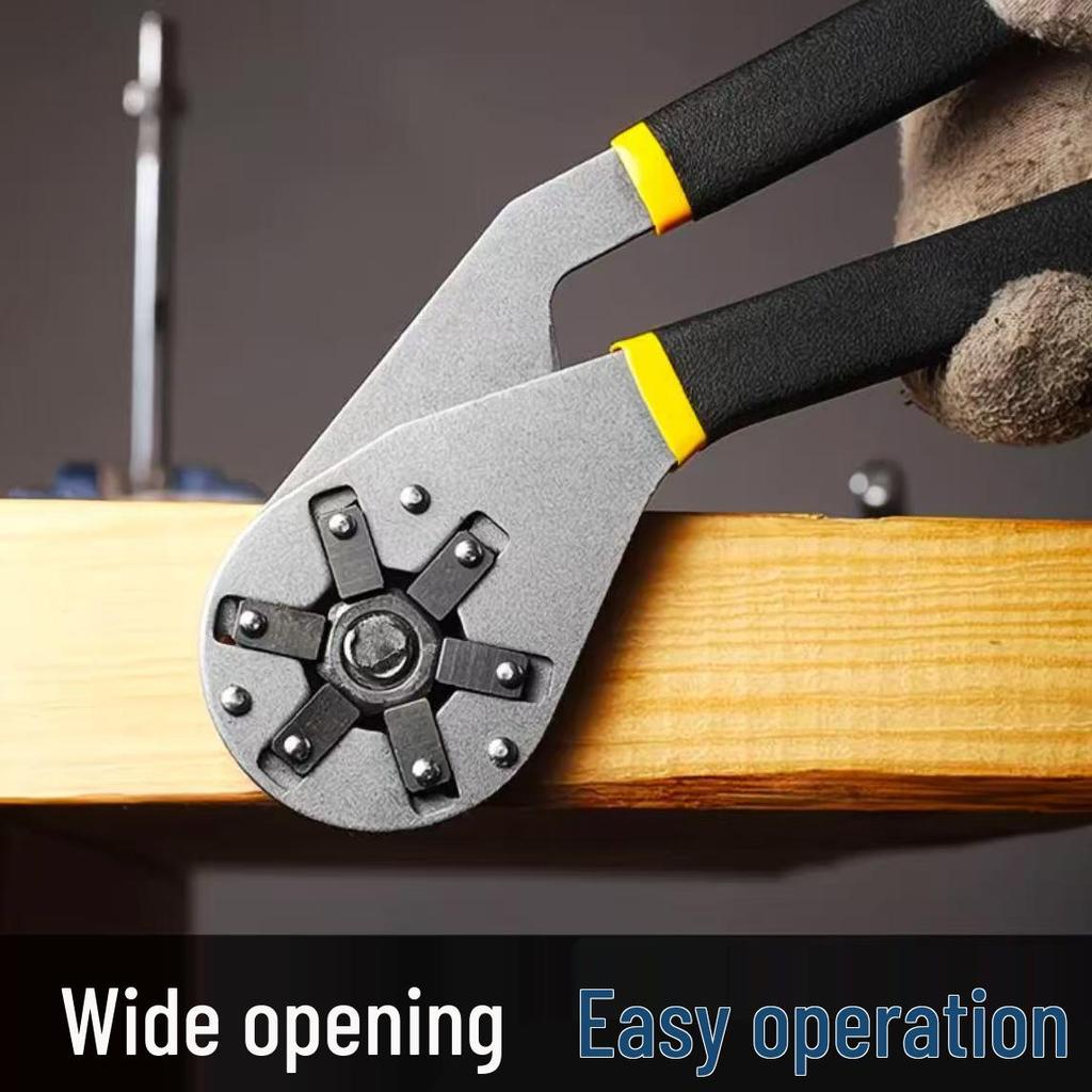 Magic Activity Multifunctional Wrench: Hex Grip, 6" & 8" Polished, Heat-Resistant, Durable.