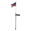 Solar American National Flag Led Light Waterproof Ornaments Crafts Ornaments for Festival Holiday New Year Garden Stake