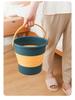 Gorocking Folding Bucket, 5L10L17L, 4 Colors, for Cleaning, Laundry, Car Washing, Footbaths, and Fishing (Yellow, 5L)