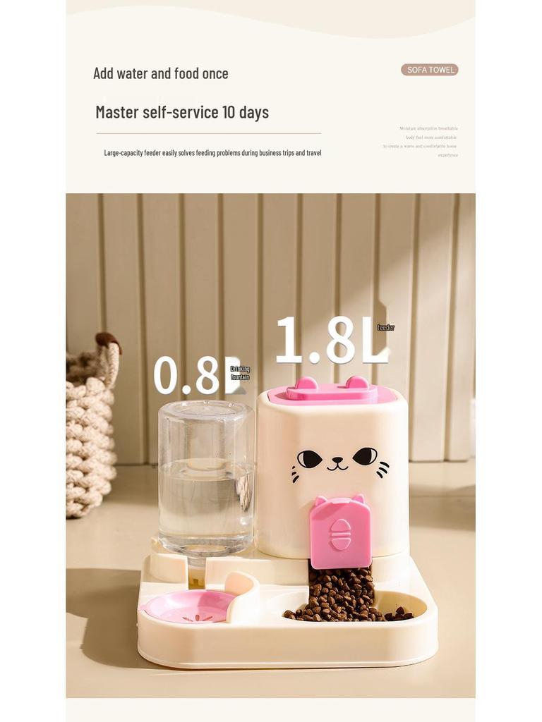 Universal Pet Bowl & Water Dispenser for Cats and Dogs