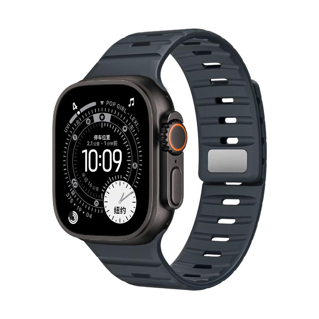 Magnetic Silicone Strap for Apple Watch Ultra 3 2 1 49mm Band Series 11 10 46mm 42mm/9 8 7 45mm 41mm Bracelet iWatch 6 5 4 SE 3
