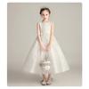Girls Princess Puffy Lace Flower Girl Party Performance Dress