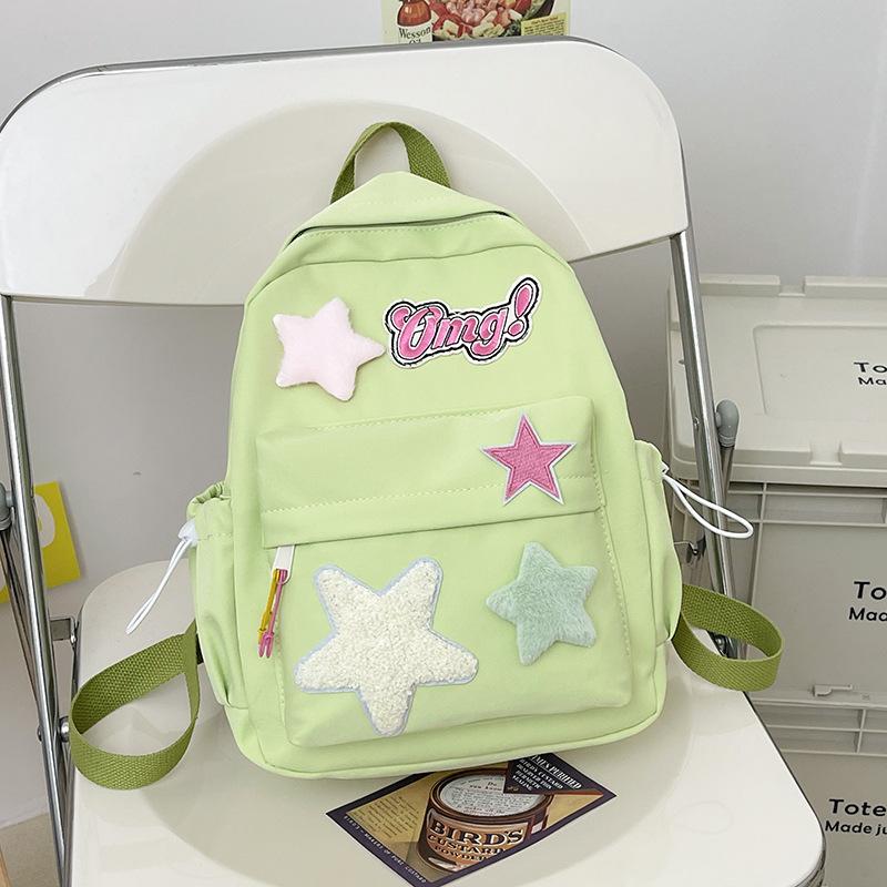 Student backpack 2025 new Korean version trendy casual backpack forest elementary school students junior high school student schoolbag