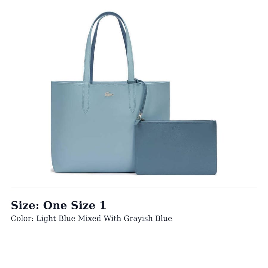 LACOSTE PVC Shoulder Bag Large Women`s