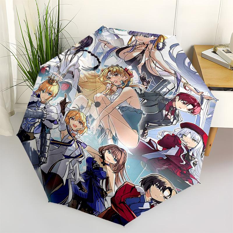 

1pc Outdoor Umbrella with Fate/Grand Order Characters - Automatic Opening/Closing, Portable 3-Fold Design, 8-Bone Iron Frame - Perfect Gift for F