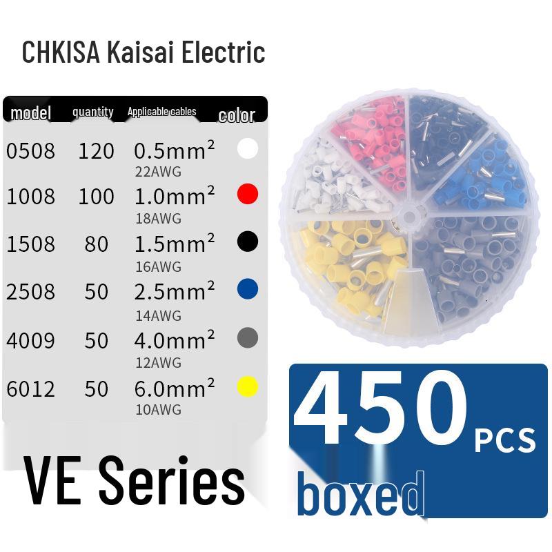 Tubular Wiring Terminal Crimper with Storage Box for Quick Cold-Pressed Wire Terminals