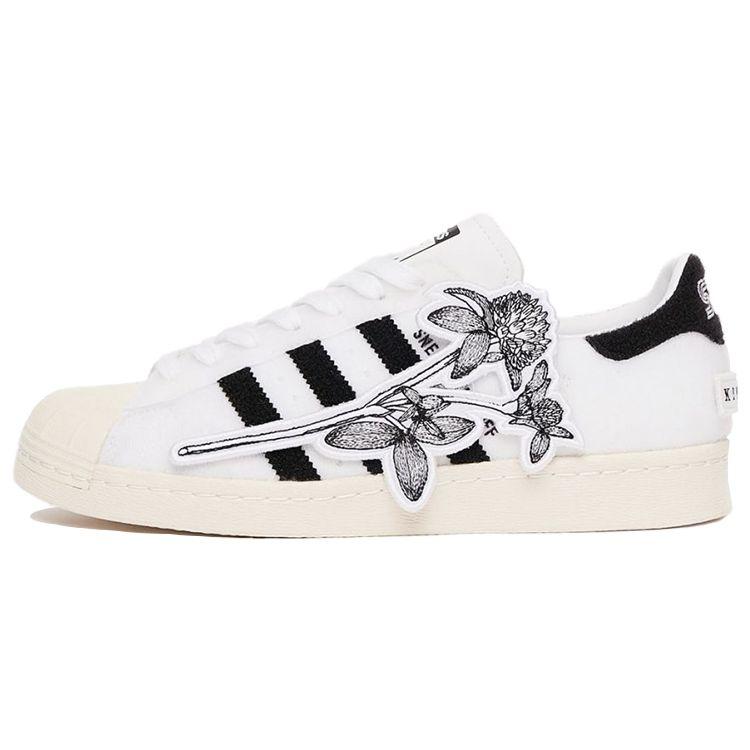

Кроссовки унисекс adidas Sneakersnstuff x Superstar 80s Kinenbi White Footwear-White Core-Black FY0642