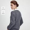 Navigare Women's Cable Knit Wool Cardigan