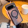 For Google Pixel 10 Pro XL Case Hard Transparent Matte Ring Stand Magnetic Protective Back Cover For Pixel 10 10Pro XL Shell