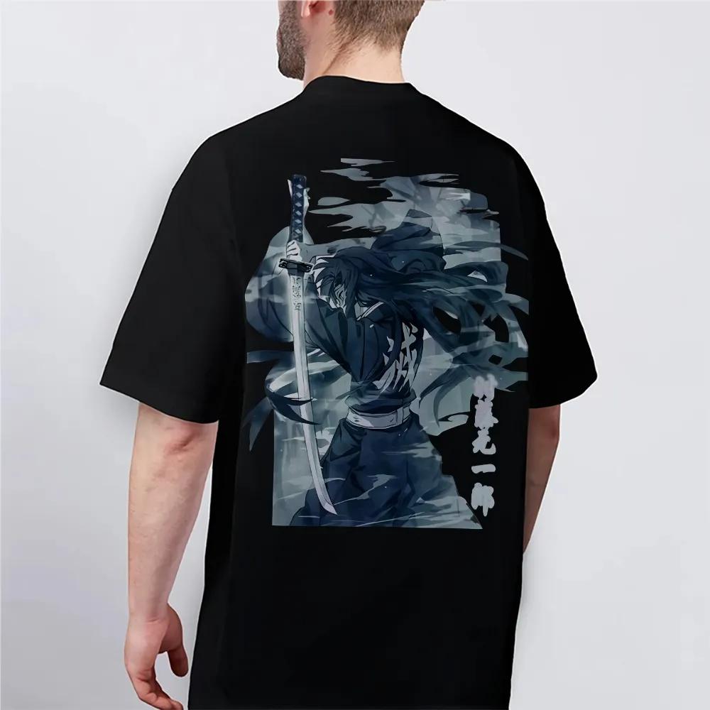 Kimetsu no Yaiba Japońskie Gorącokrwiste Anime Klasyczne Postacie Sportowe Codzienne Krótkie Rękawy Wygodne Połowy Rękawy Popularne Zabójca