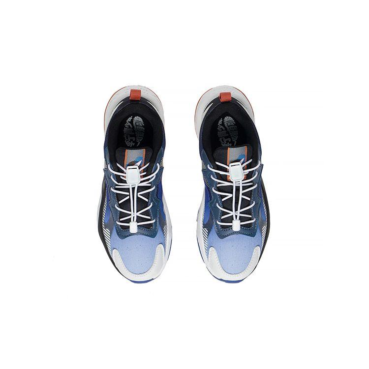 Li Ning Dark Night Elf 2.0 Durable Sports Casual Shoes Kids Sneakers White Blue YKCS120-5