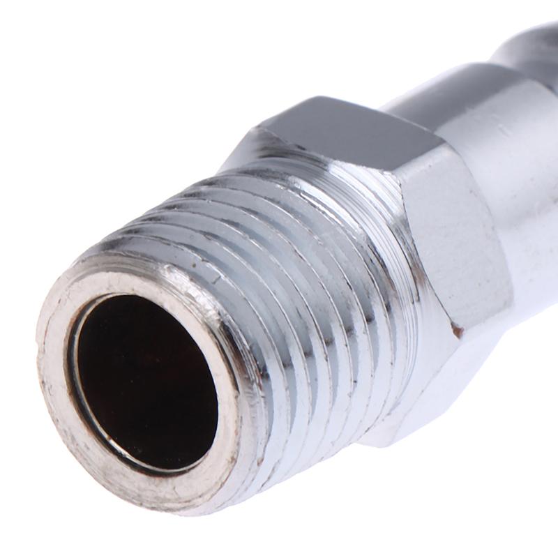 1/4" Dış Dişli Pnömatik Hızlı Bağlantı Elemanı Erkek Konnektör Us Eu Tarzı Birleştirme Konnektörü