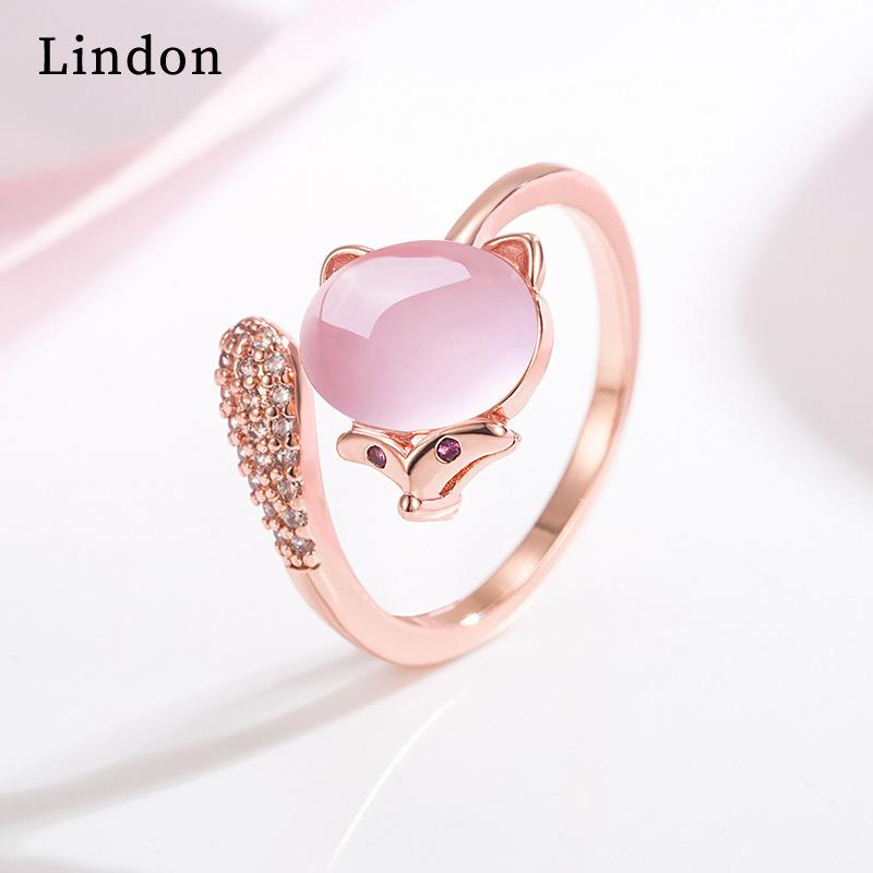 Lindon Klassisk Kobberlegering Zircon Dame Ring Dame Smykker Bryllupsløfte Festgave