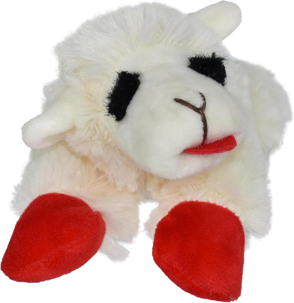 Dog Plush Toy - Squeaky Toy for All Dogs - Extra Soft Plush - Stuffed Animal Dog Toy for Cuddling & Playing - Cute Pet Toy (6", Cream)