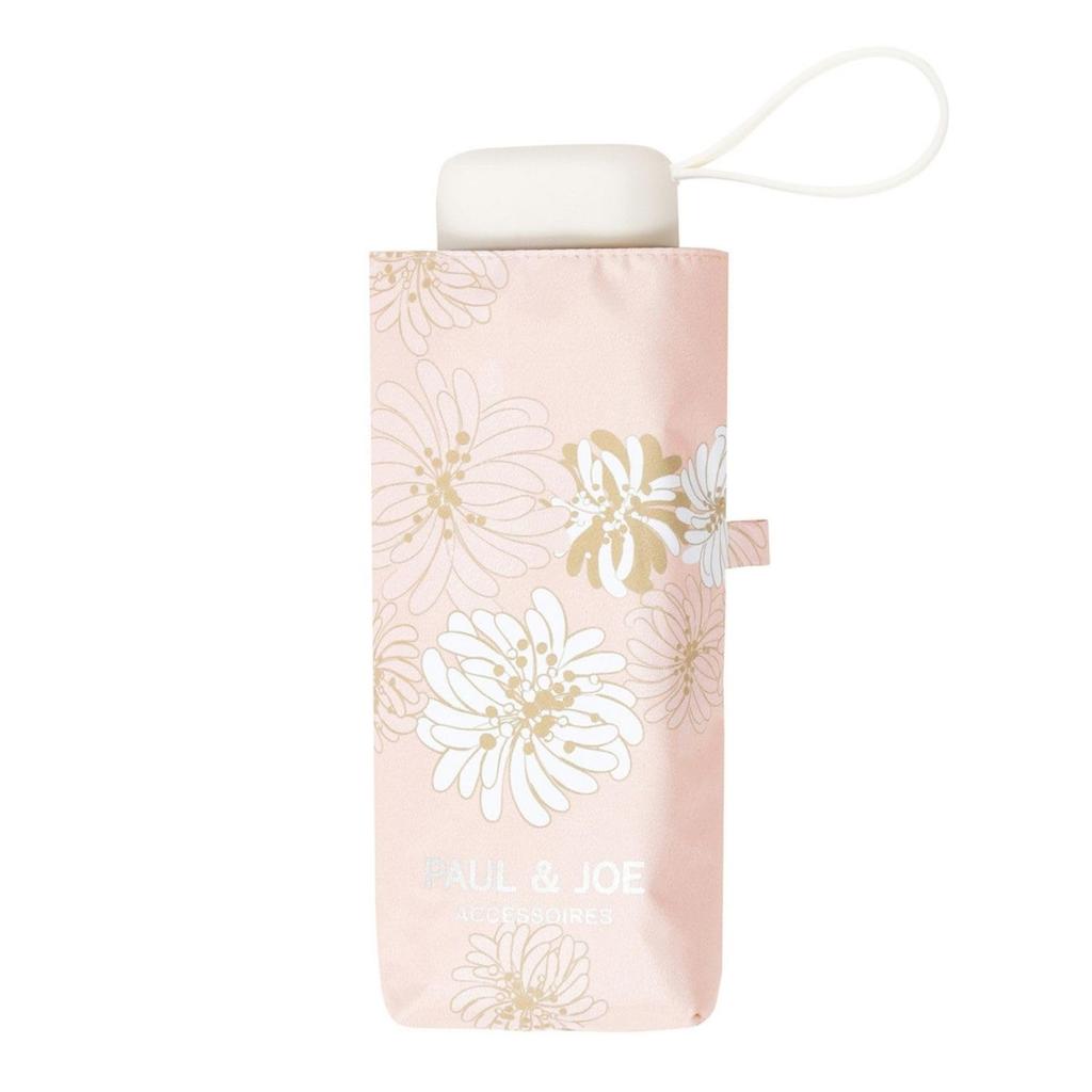 PAUL JOE ACCESSOIRES Sun Light Heat UV Chrysanthemum Pink & (Paul & Joe) Parasol, & Rain, Folding, Compact, Blocking, Blocking, Protection, 50cm,