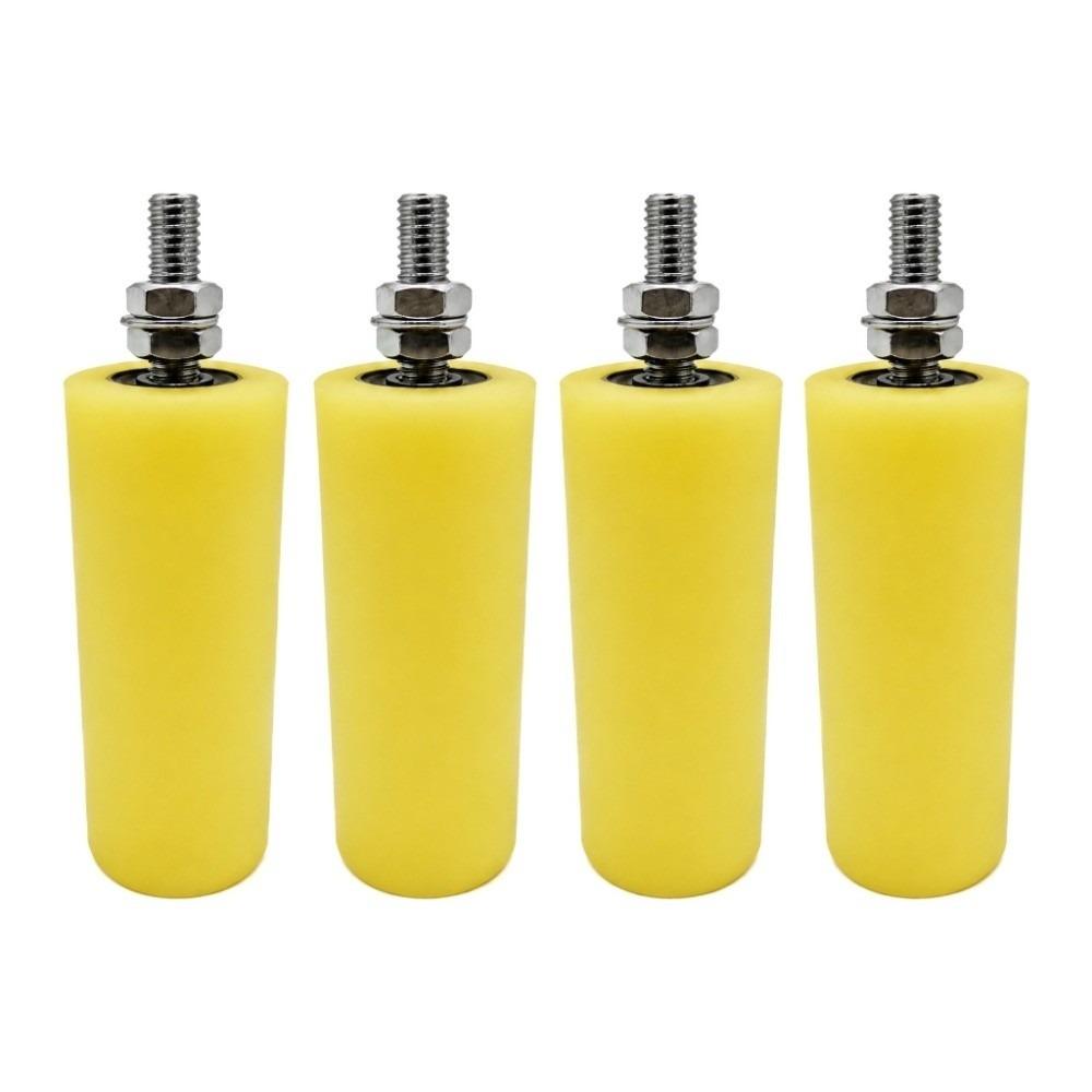 4pcs 5 Inch Slide Gate Guide Roller Heavy Duty Rolling Door Guider Gate Guide Post  Sliding Gate