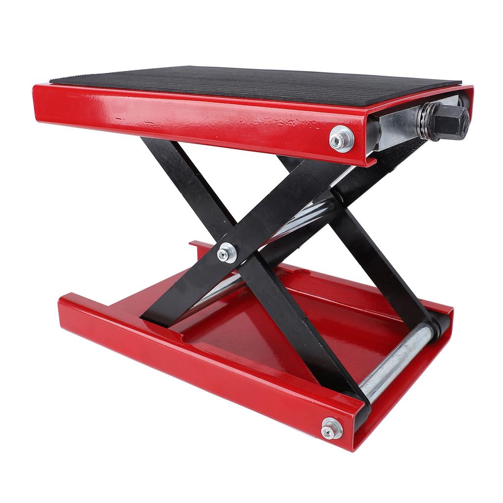 Motorcycle Lift Scissor Jack 3.35 To 13.39in Adjustable Height Foldable 500kg Capacity Motorbike