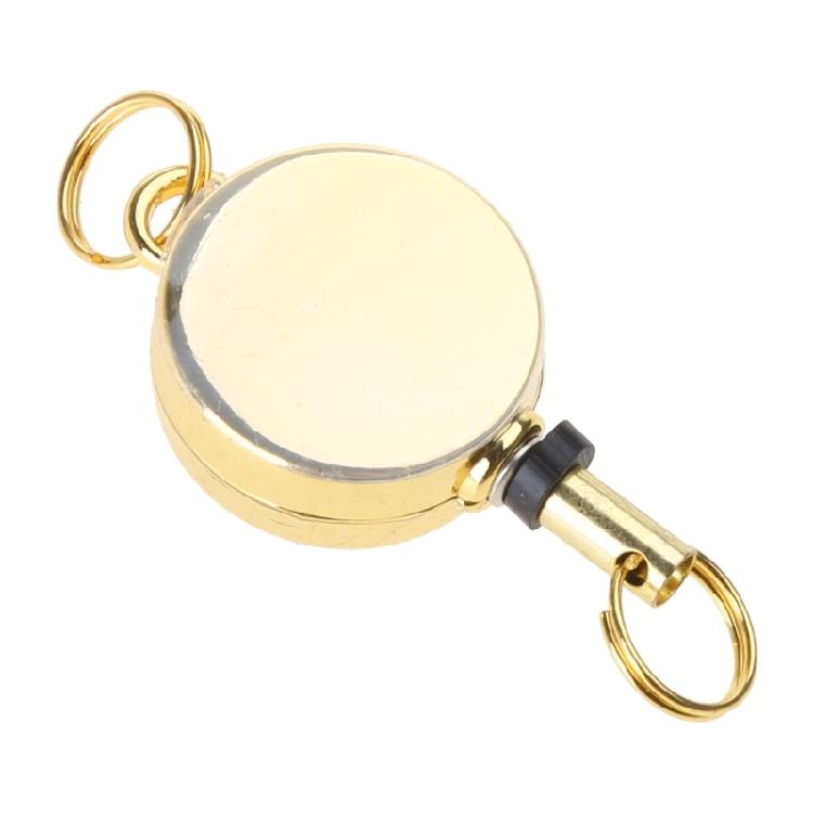 Metal Casing Retractable for Key Ring Zinc Alloy Carabiner Keychain for Handbag
