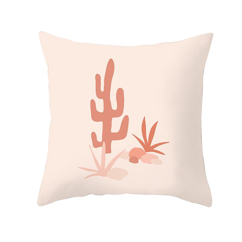 New Abstract Landscape Pillowcase Nordic Desert Plant Home Cushion Cover