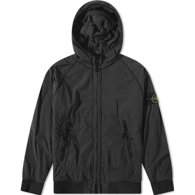 STONE ISLAND Jackets Men`s Black Hooded