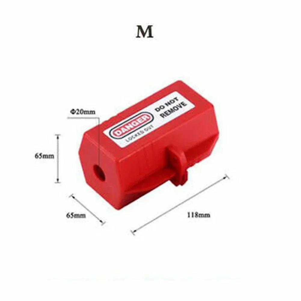 Lock Plug Lock Box Electrical Plug Plastic Tag Out Plug Power Lock S/M/L Engineering Industrial Plug Lock Lockout Box 4