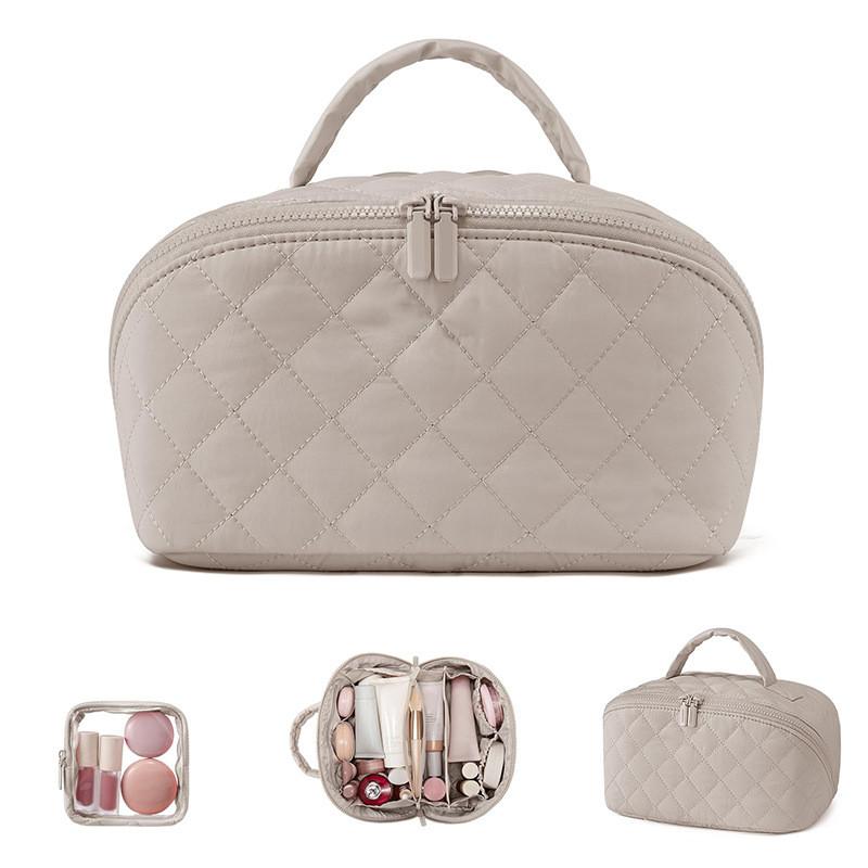 Modern Cube Makeup Organizer With Large Capacity For Travel And Home Use