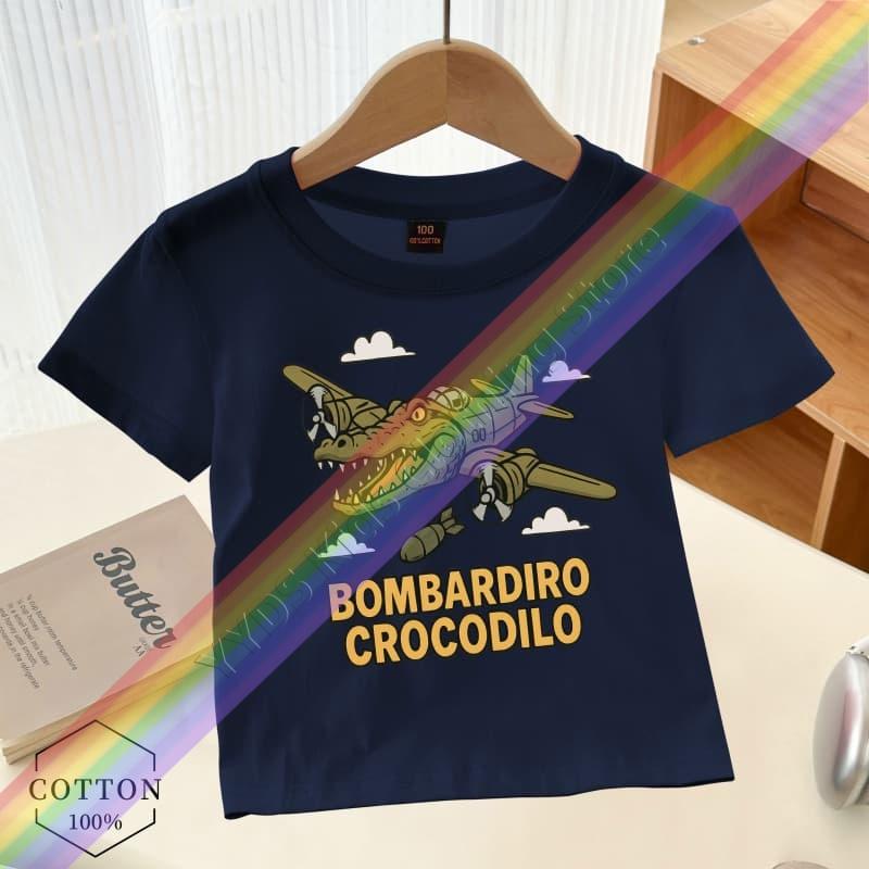 Maglietta Estiva Tung Tung Tung Sahur Maglietta Divertente Italian Brainrot Grafica Cartone Animato Casual Vintage Ragazzi Ragazze Top a Maniche Corte