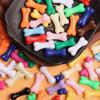 20Pcs 8.6*20mm Acrylic Colored Bones Pendant Beads Fashion Mobile Phone Chain Necklace Handmade Materials