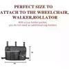 Wheelchair Side Armrest Bag Wheelchair Storage Bag Reflective Strip Magic Tape Hanging Bag Baby Cart Side Bag Walker Pouch