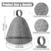 Sauna Hats Thicken Wool Felt Shower Cap Hair Turban Quickly Towel Drying Hats Felt Sauna Hat Men Dry Sauna Cap for Man