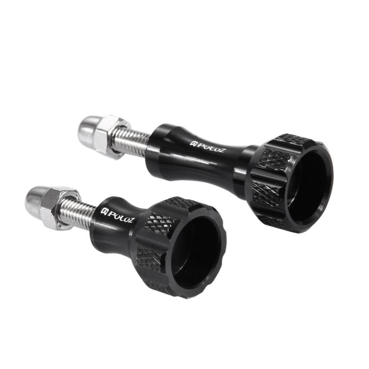 PULUZ CNC Aluminum Thumb Knob Stainless Bolt Nut Screw Set for GoPro, Insta360, DJI and Other Action Cameras