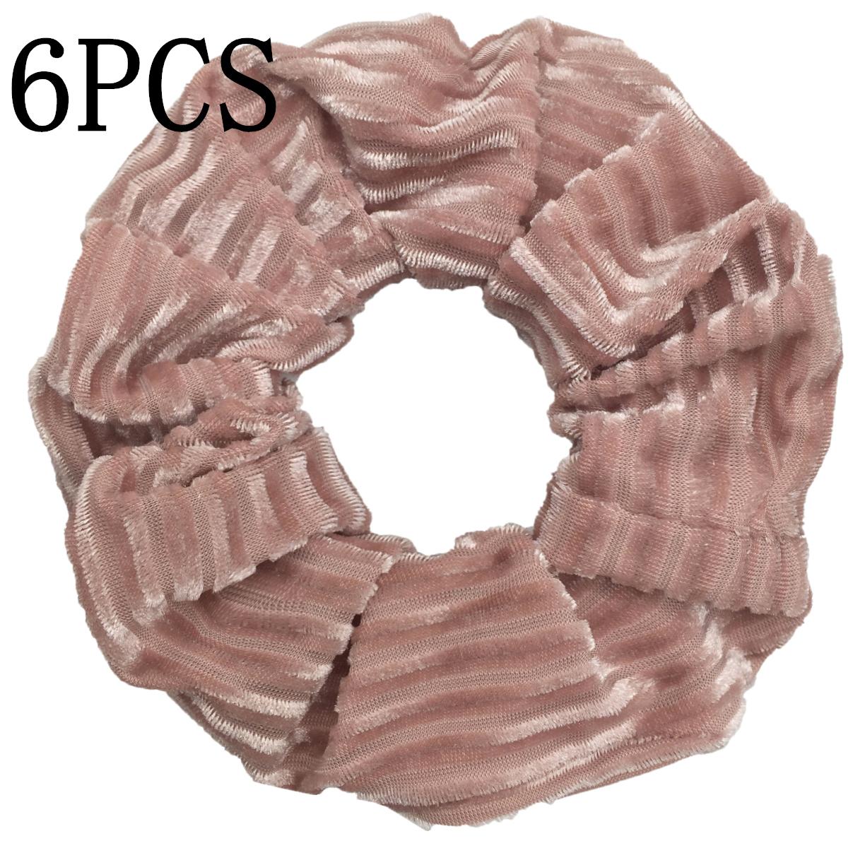 10/6 Аксессуары Резинки для волос Женские Бархатные Однотонные Леопардовые Тай-дай Держатели для хвостика Головные уборы Эластичные резинки Набор