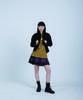 Cotton Rivers Club Layered Check Skirt (Navy)