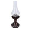 Vintage Table Lamp with Crackled Glass Shade 40W E27 Rustic Small Antique Desk Lamp Bedside Decor for Farmhouse Bedroom