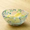 Aderia Shonai Craft Small Bowls, Clear, Maximum 13.4cm X 6.5cm High, Hana Tsuduri Design, Set of 6, Crystal Glass, Made In Japan, F-70250