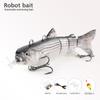 130mm 35g Intelligent Automatic Swimming Lure: Electronic Fish Robot with Propeller