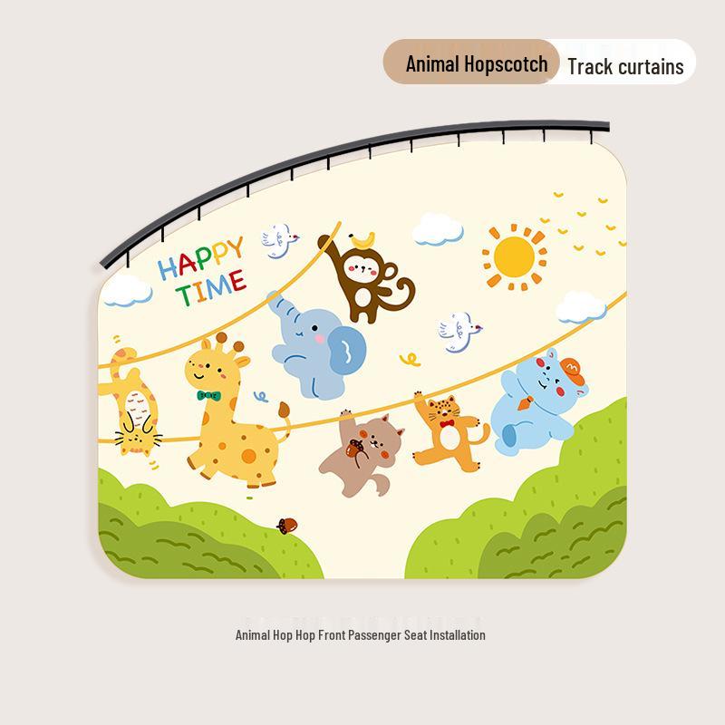 Double-Sided Car Sunshade Curtains for Light-Blocking - Ideal for Children's Windows