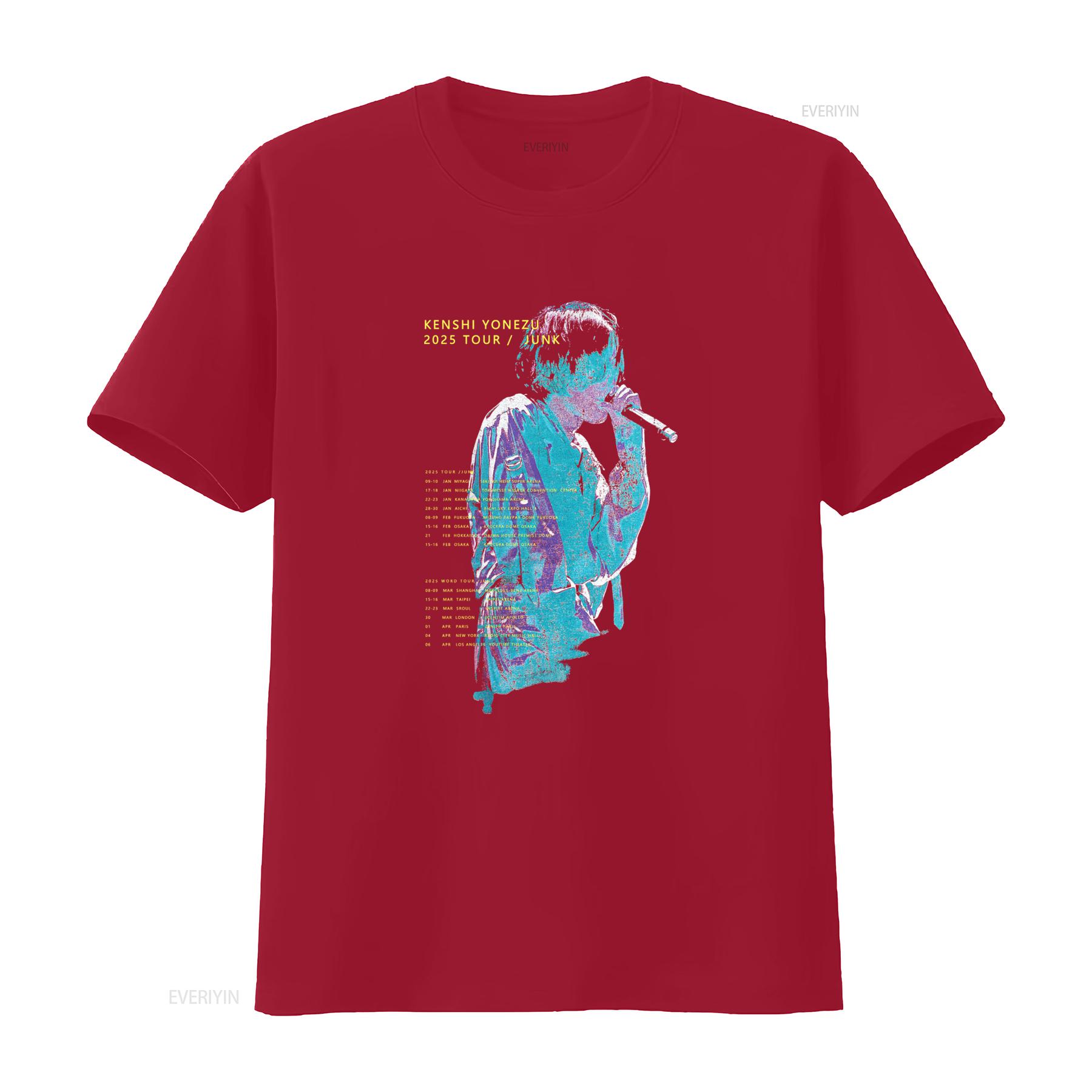 Kenshi Yonezu Junk World Tour 2025 T Shirt Available in S 3XL Sizes vintage Washed Slightly Versatile Breathable homme S