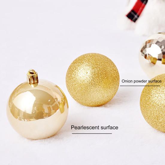 Weihnachtskugeln, unzerbrechlich, mit Loch zum Aufhängen, wiederverwendbar, Weihnachtsbaum-Anhänger, Weihnachtsbaum-Hängekugel, Weihnachtsbaum-Anhänger für Zuhause