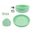Nordic Silicone Kids Tableware Set: 5-Piece Includes Plate, Bowl, Fork, and Spoon